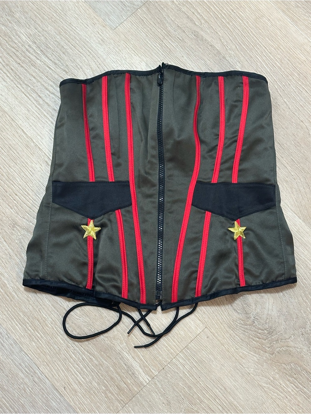 Fredericks of Hollywood Corset Size Medium REVERSIBLE MULTICOLOR size M